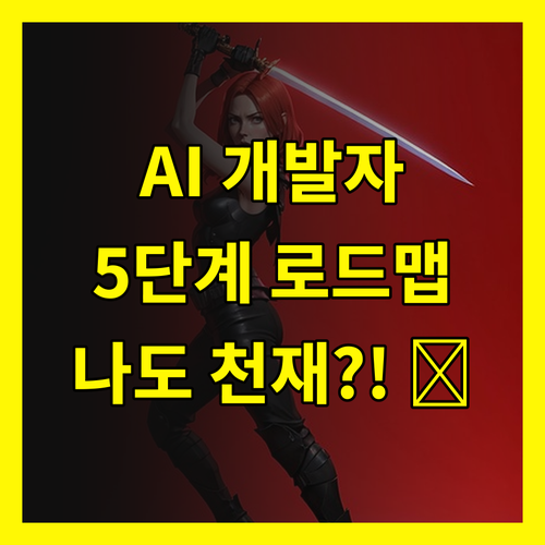 AI 개발자, 생각보다 쉽네? 😎 5단계 로드맵 따라하면 나도 천재 개발자!