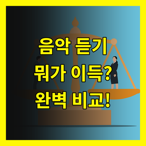 음악 다운로드, 스트리밍 vs 구매 어떤게 이득일까? 완벽 비교!