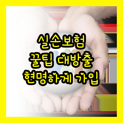 실손 보험 현명하게 비교하고 가입하는 꿀팁 대방출