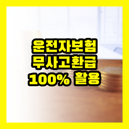 안전 운전 필수템: 운전자 보험 무사고 환급, 100% 활용법 공개
