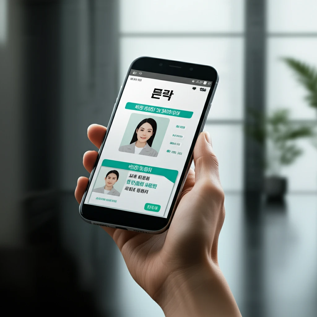 모바일 주민등록증 이미지