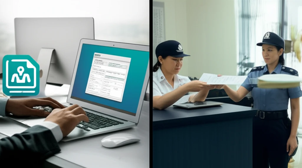 온라인/오프라인 발급 절차 비교