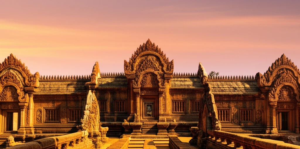 반테아이 스레이 입구 조각