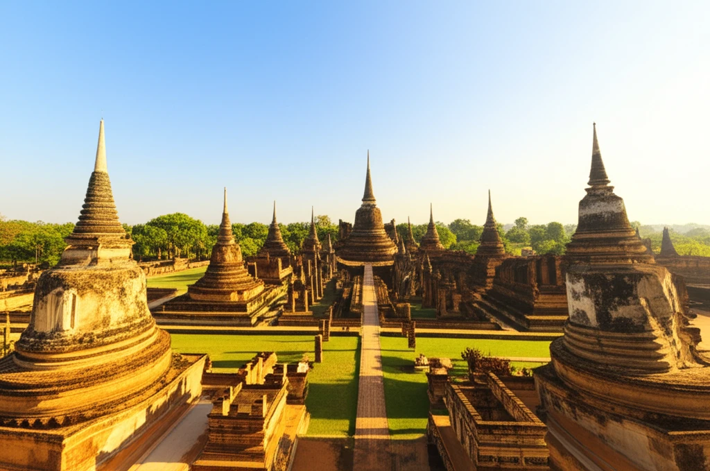 람캄행 대왕 시대의 번영을 상징하는 이미지