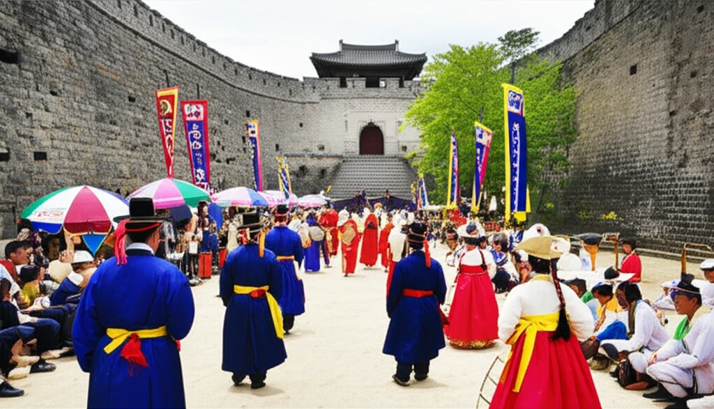 고창 청보리밭 축제 풍경