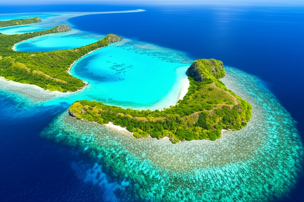 아포 섬의 아름다운 자연