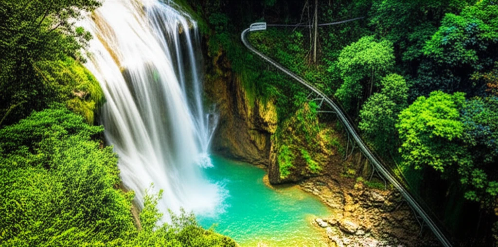 다딴라 폭포의 알파인 코스터