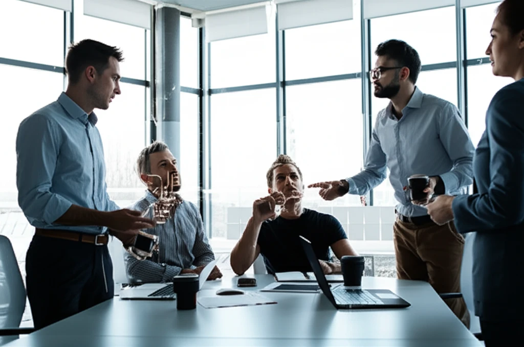 해외 바이어 상담 모습