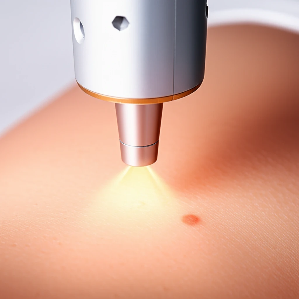 레이저 시술 중 통증 완화 장비 이미지