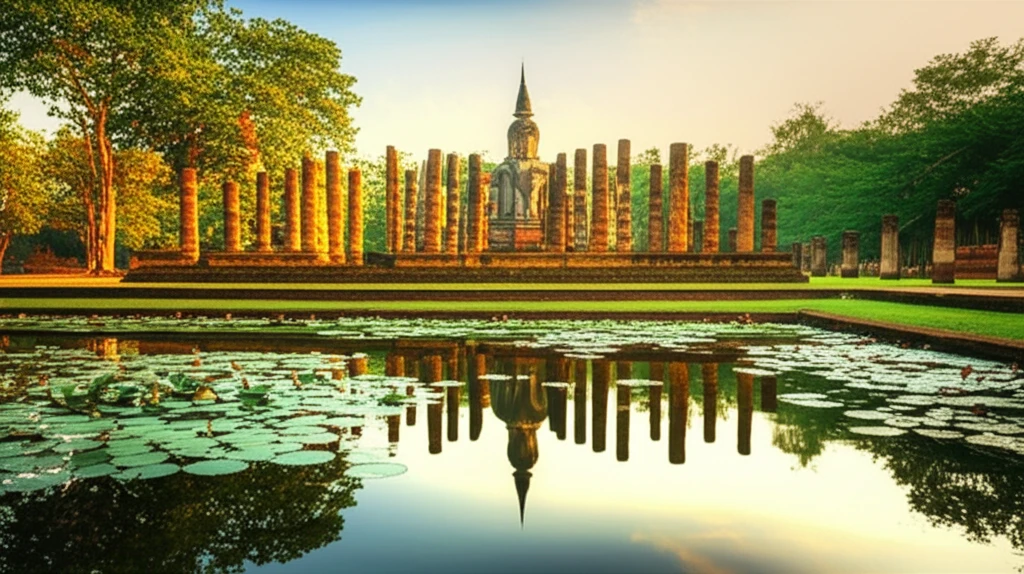 수코타이 역사 공원 풍경