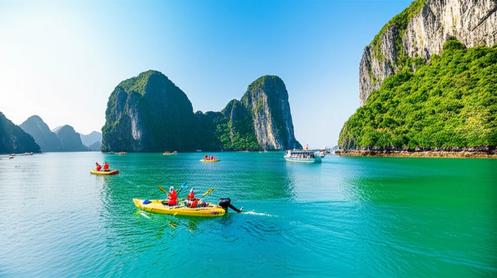 깟바섬 가는 길 - 배