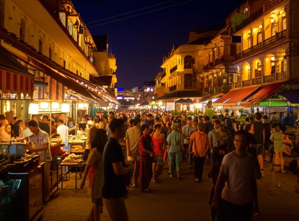 시엠립 펍 스트리트 야경