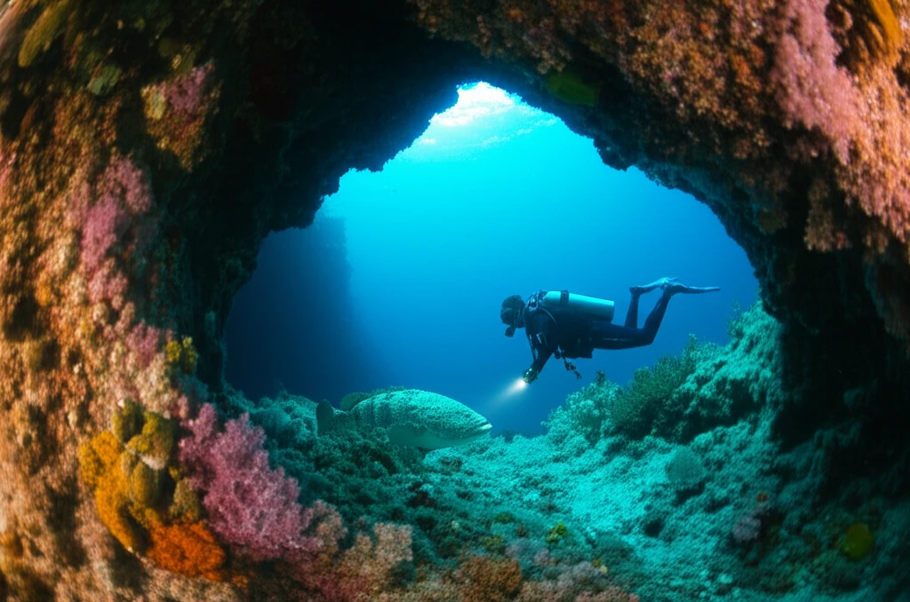 물속을 유영하는 바다거북