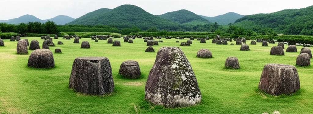 고창 고인돌군의 모습