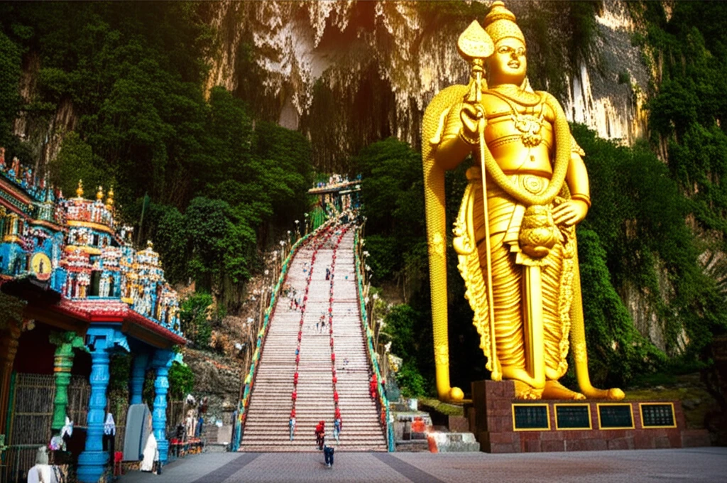 바투 동굴 전경 이미지