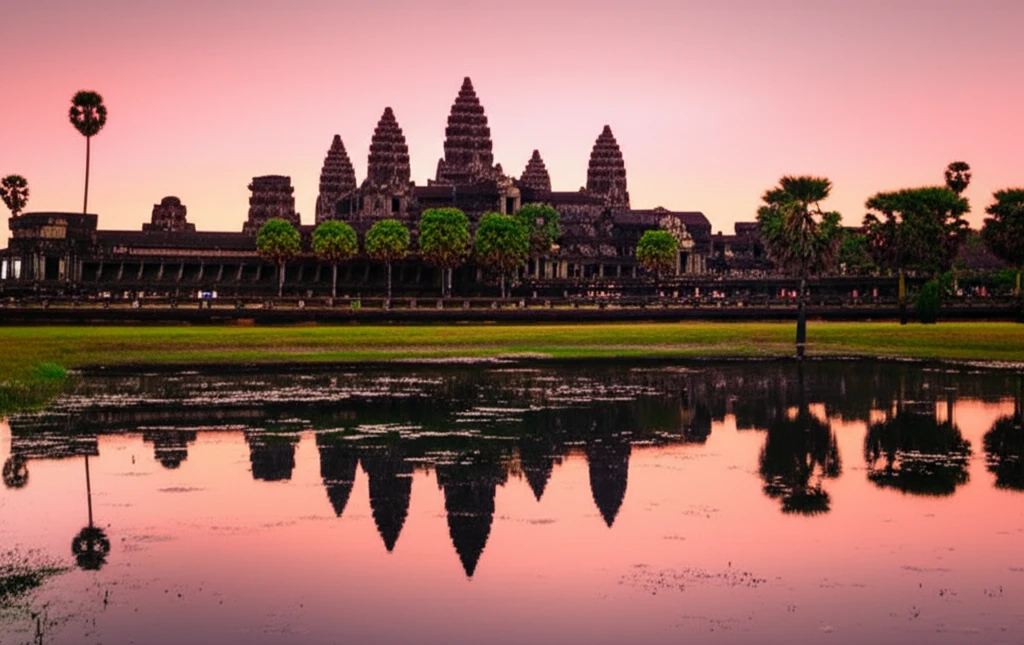 앙코르와트 외곽 해자
