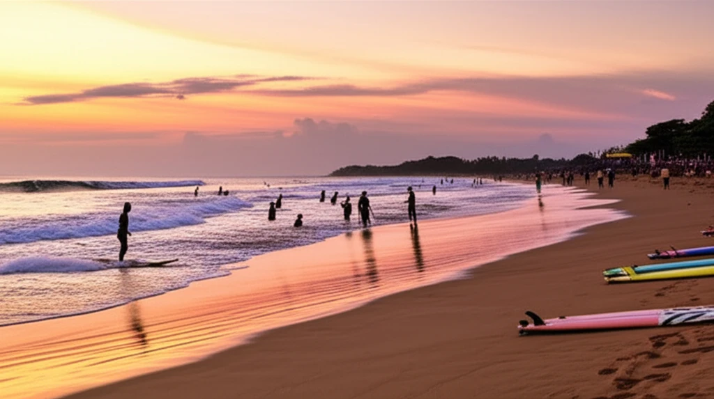 서핑하는 사람들