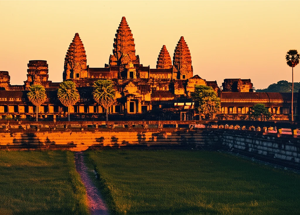 앙코르와트 국기 이미지