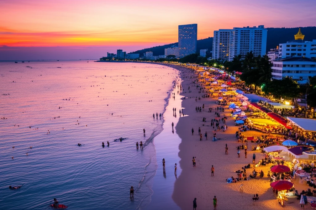파타야 해변 전경