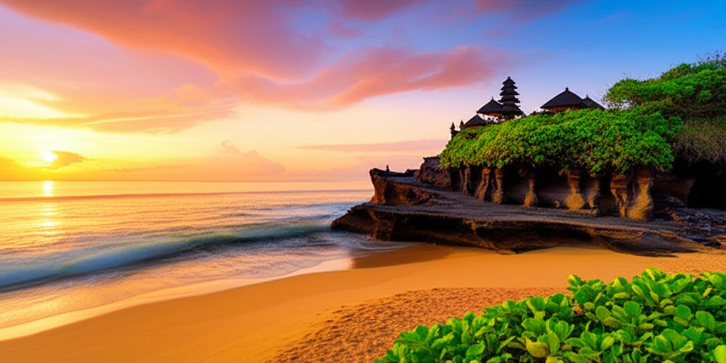 발리 일출 이미지