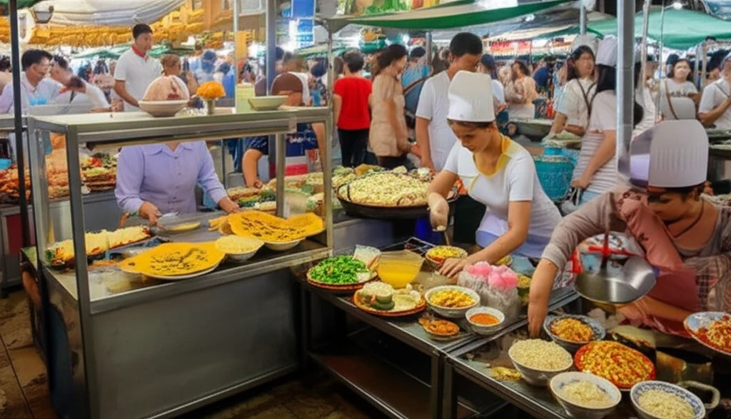 다낭의 현지 음식 미꽝