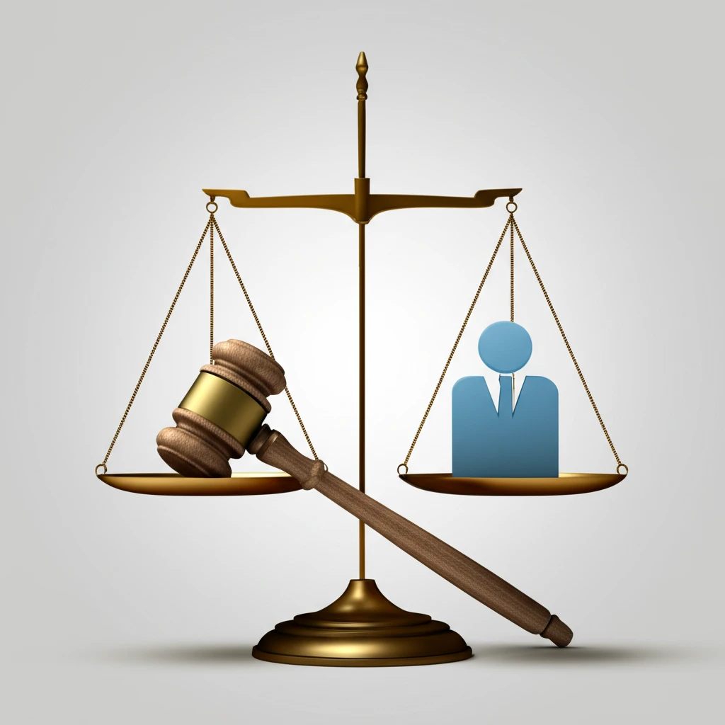 불공정한 법률 서비스 조건을 나타내는 이미지