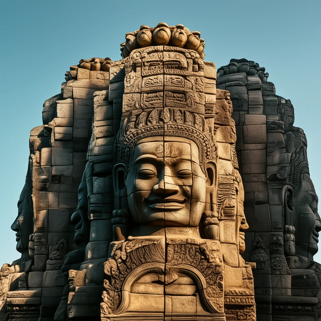 앙코르 톰 바이욘 사원 전경