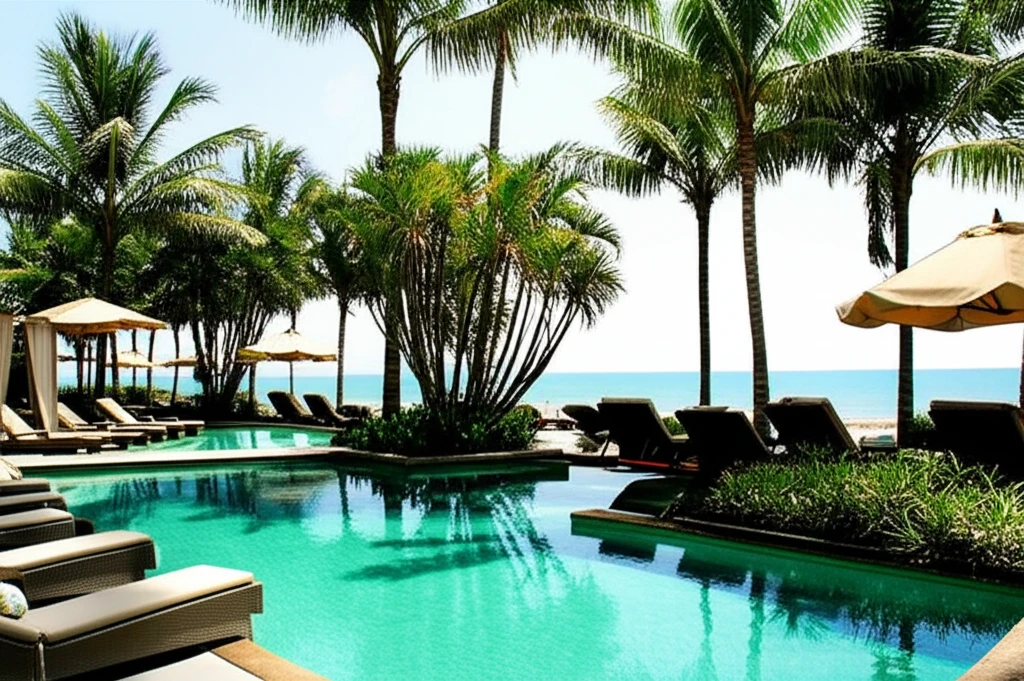 호이안 강변 리조트 수영장