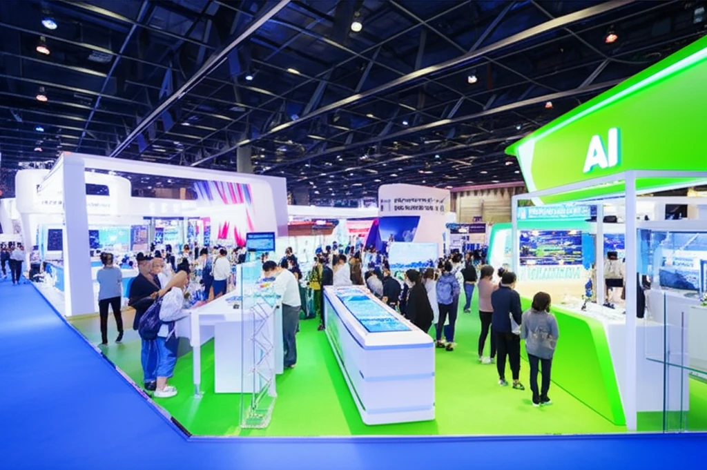 AI 기술 제품 전시 부스