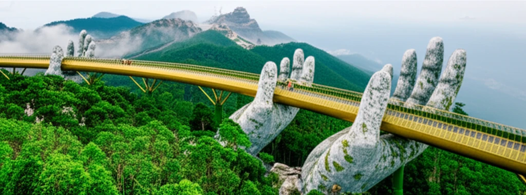 바나힐 골든 브릿지 전경