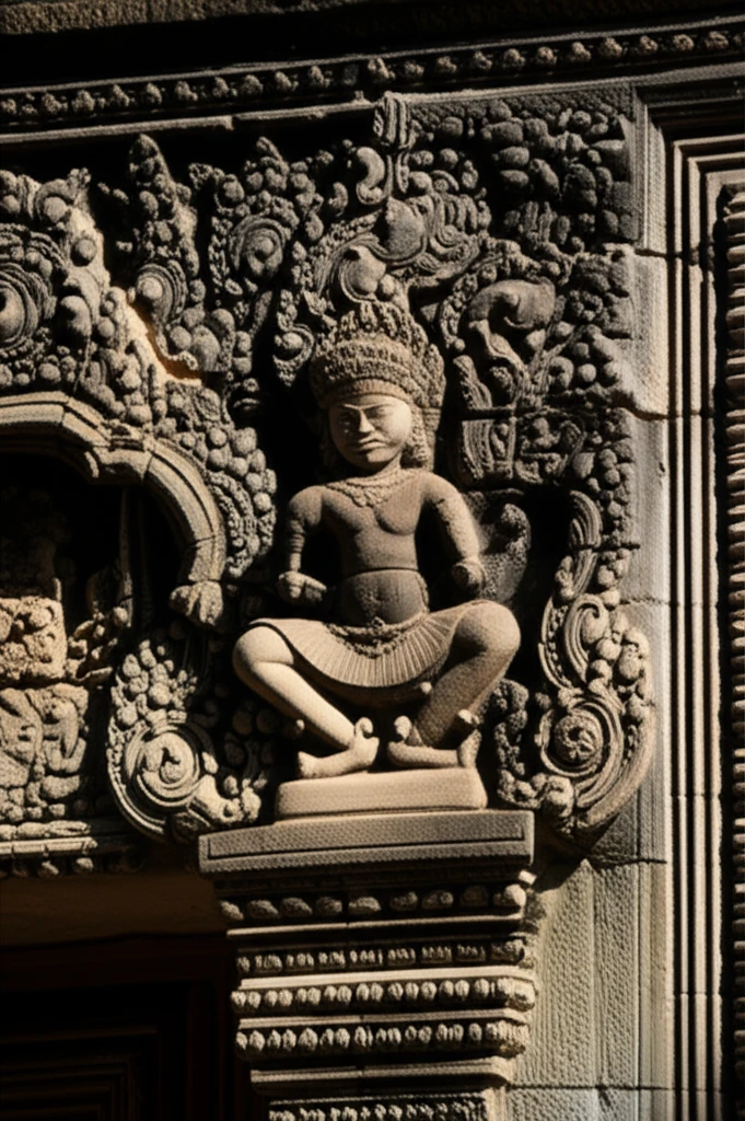 반테아이 스레이의 정교한 문틀 조각