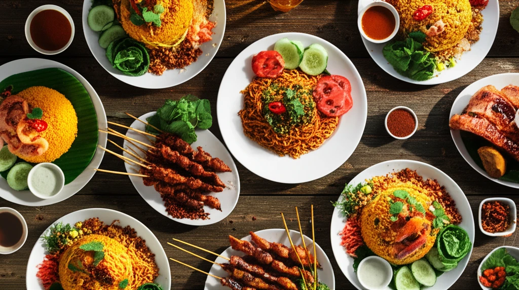 발리 전통 음식 이미지