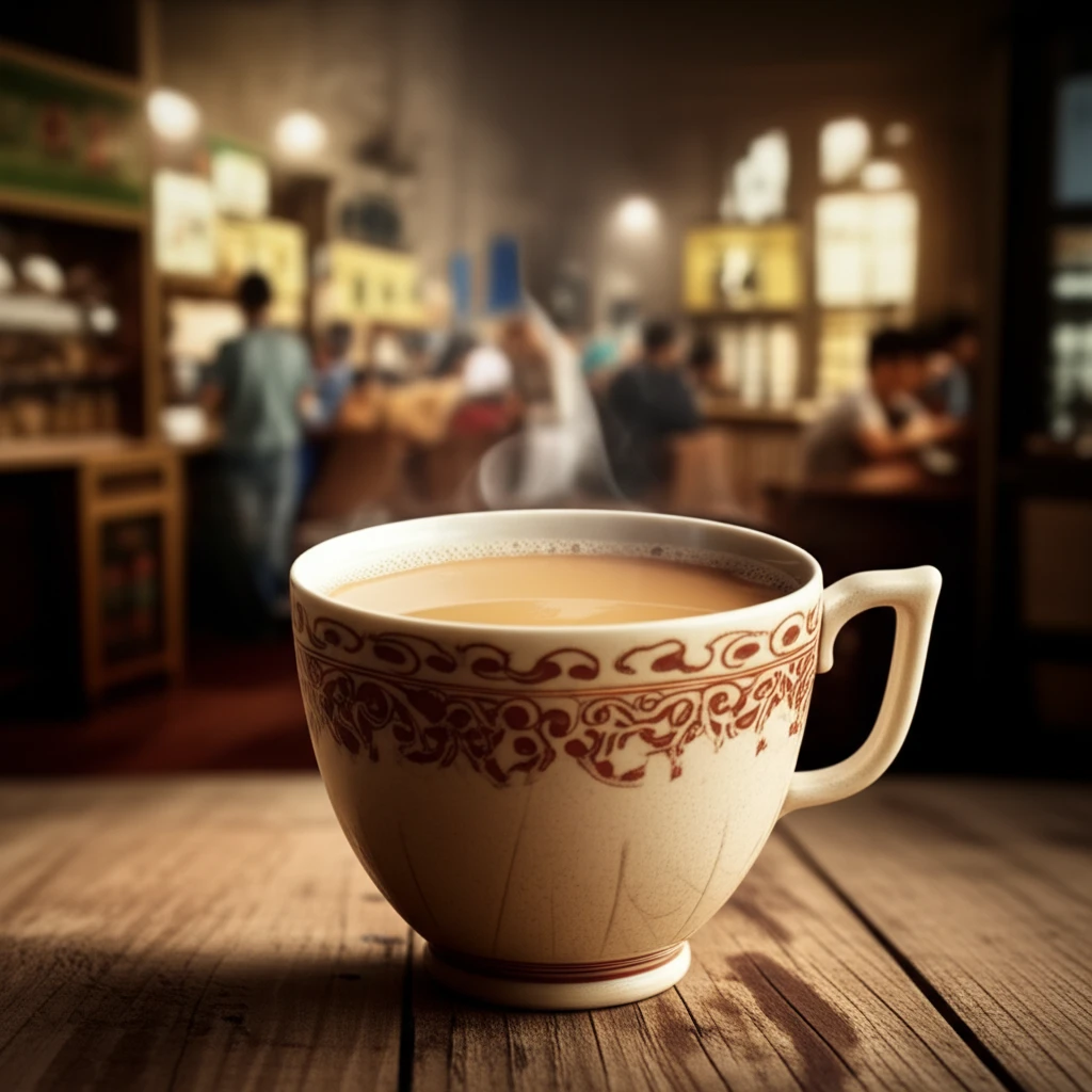 이포 화이트 커피와 현지 음식