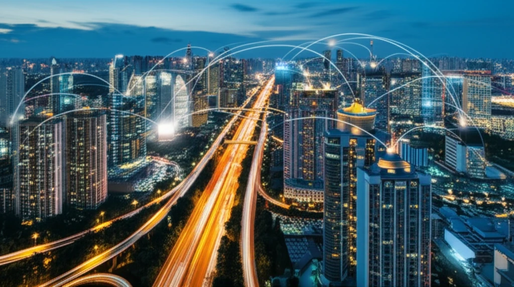 스마트 도시 인프라를 나타내는 이미지