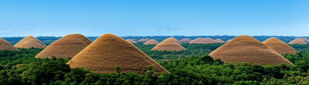 보홀의 초콜릿 힐 풍경