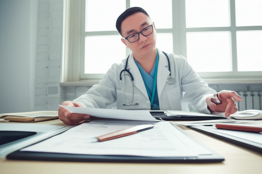 암 진단 관련 서류 이미지