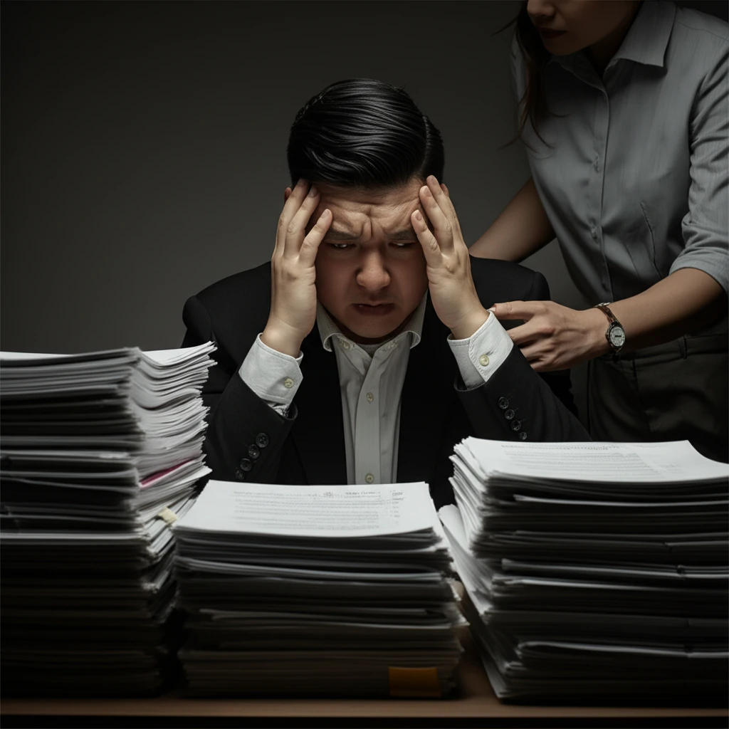 전문가와 상담하는 모습