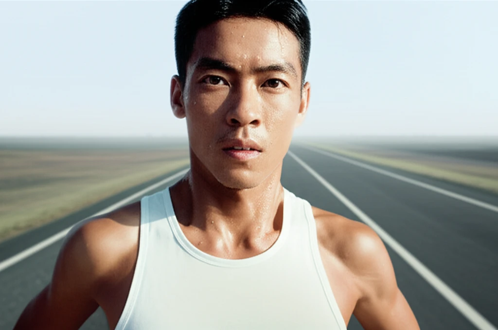 러닝화와 스마트워치가 놓여 있는 사진