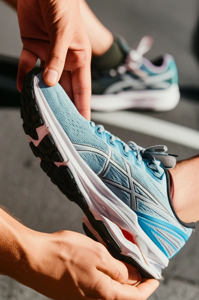 러닝화 종류와 발 유형 분석 이미지