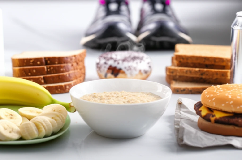 달리기 전 식사 예시