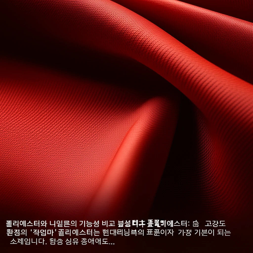 본론2 이미지 1: 폴리에스터 러닝복의 기능성 섬유 구조