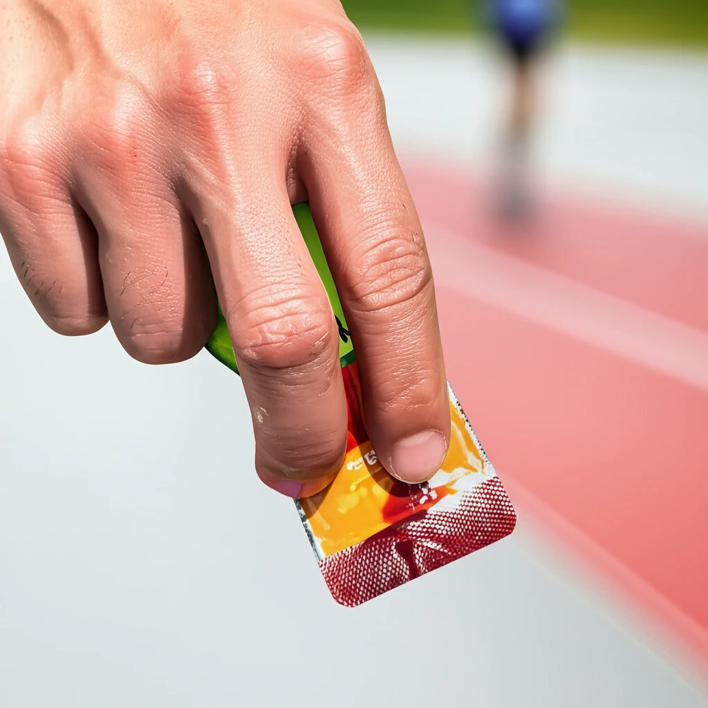 마라톤 선수들의 영양 섭취 모습