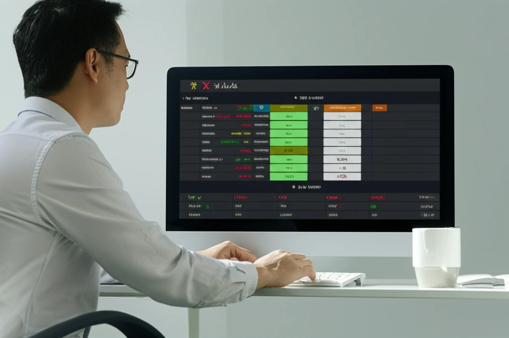암호화폐 시장 차트를 보며 투자 계획을 수립하는 이미지