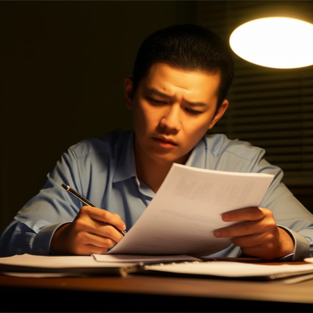 정부 지원 대출 안내문을 확인하는 모습