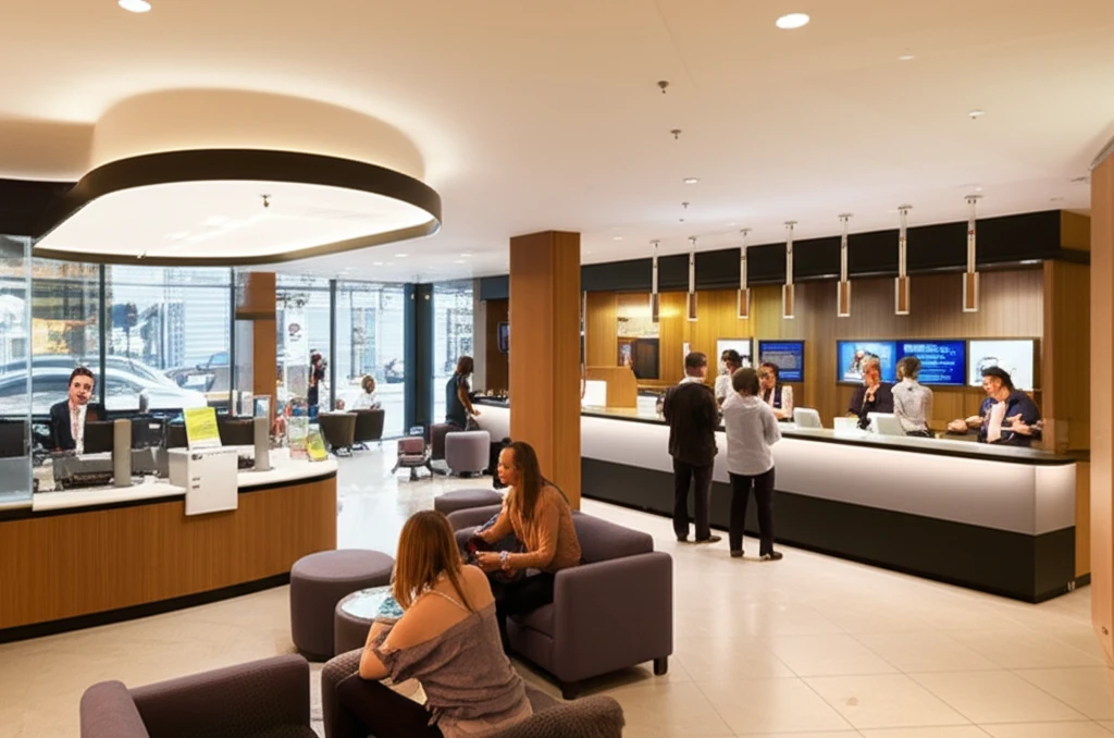 온라인으로 대출을 알아보는 모습