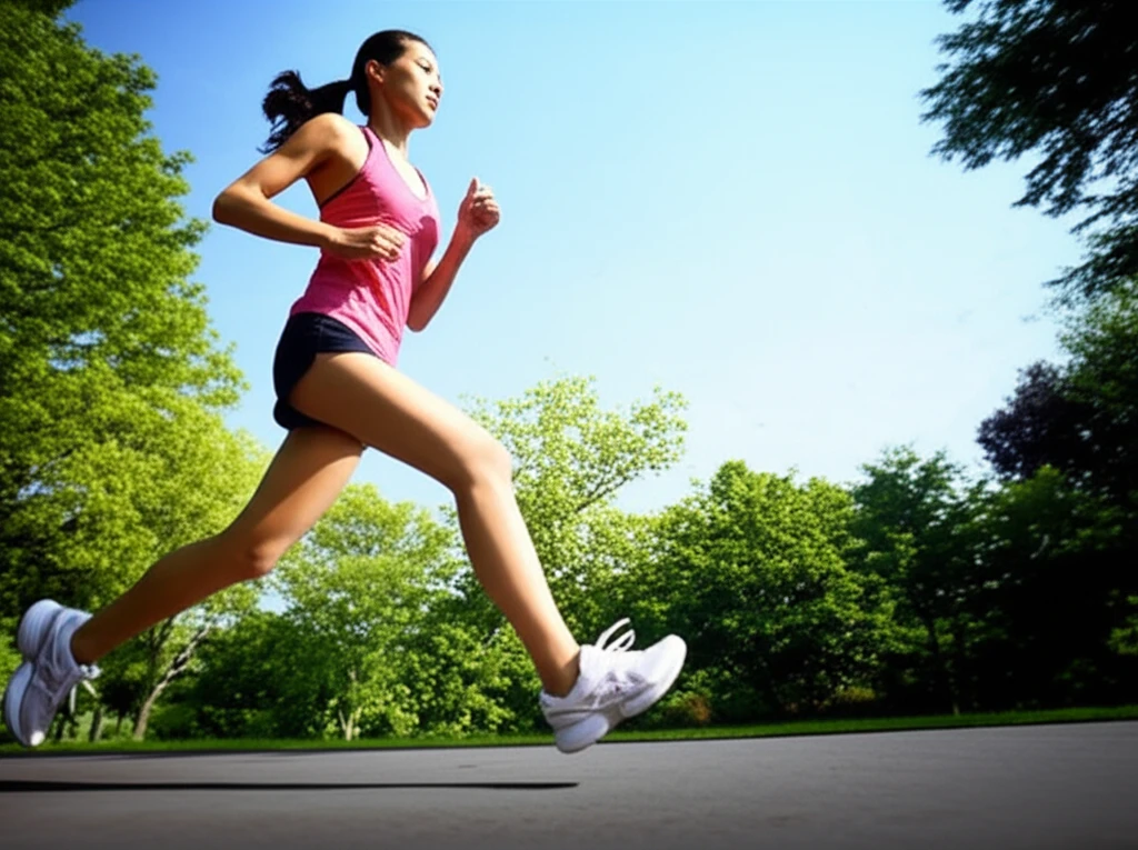 본론4 이미지 2: 높은 케이던스를 유지하는 주자의 발 움직임