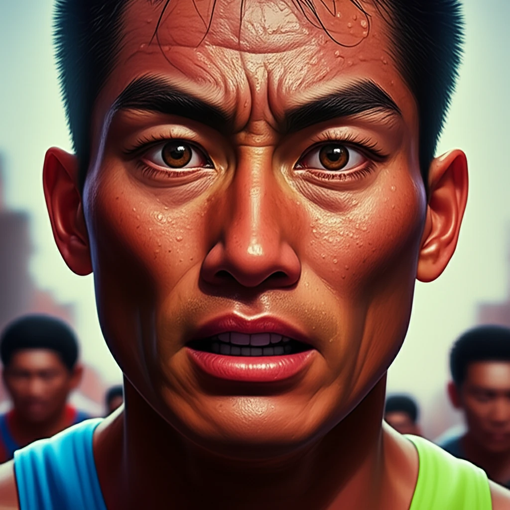 본론2 이미지 3: 결승선 스퍼트를 하는 모습