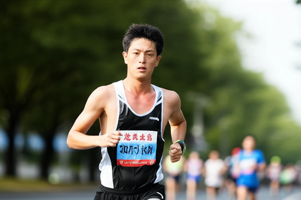 본론2 이미지 1: 주자가 고통을 이겨내며 달리는 모습