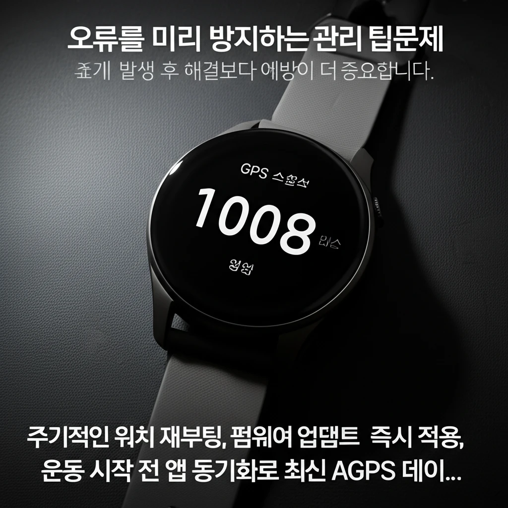 러닝워치 GPS 관리 및 최적 사용 환경 안내