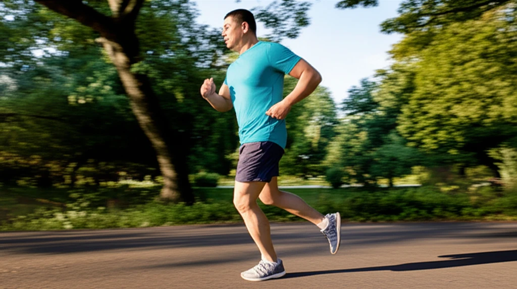 러닝으로 살아가는 삶의 기쁨을 상징하는 이미지